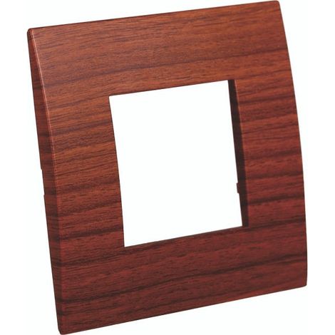 Placca Plastica Serie Venus 2P Colore Radica Compatibile Con Vimar Arke (1/4)