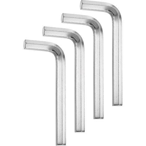 4 Clés hexagonale L 3/8" Acier 45 Hexagonales SAE Argenté (1/5)