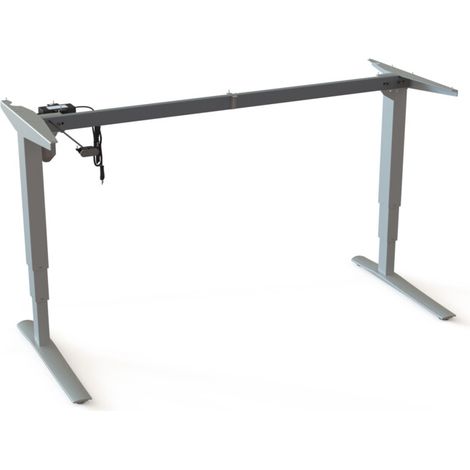 STIER Châssis électrique réglable en hauteur 501-43 Argent 160 x 80 cm (1/3)