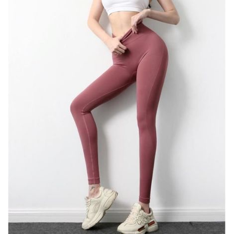 1 Legging Femme, Taille Haute, Compression Anti-Cellulite, Polyester Élasthanne, Yoga Fitness (1/4)