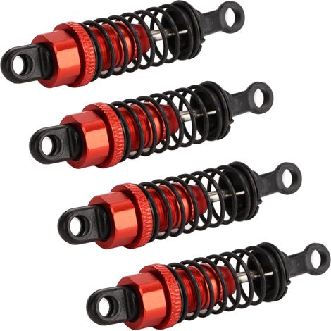 4 Amortisseurs Métalliques 64mm pour Châssis WPL RC, Amélioration Suspension Voiture Télécommandée (1/5)