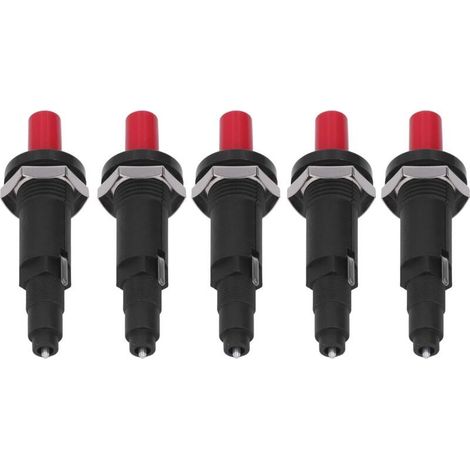 Allumeur piézo 5 pièces, allumage de gril à bouton poussoir à haute température, résistance aux hautes températures, accessoires pour briquet de cuisine pour la cuisson en extérie (1/4)
