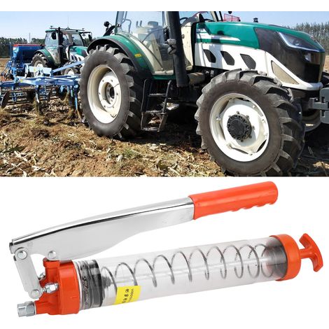 Pistolet à graisse haute pression 12 000 PSI, distributeur de graisse industriel 600 cm³, pistolet à graisse manuel transparent (1/5)