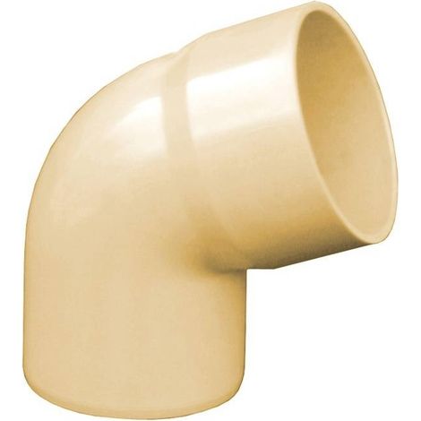 Coude Mâle femelle Ø100 à 67°30 ep 2,2 mm sable