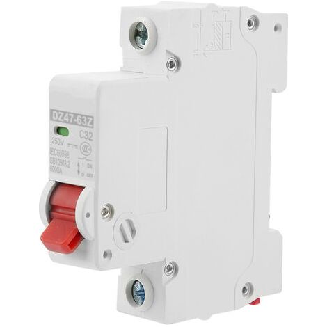 Commutateur d'air de protection contre les fuites de disjoncteur miniature DZ47-63Z-1P 32A DC (1/5)