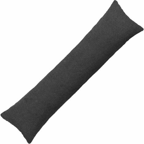 vidaXL Housse de coussin HEERLEN Gris foncé 40 x 145 cm Bouclé - maison aménagement maison