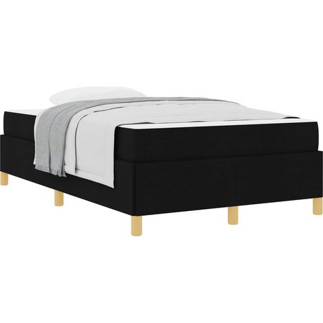 Maison Exclusive - Struttura del letto con materasso Nero 120 x 190 cm Tessuto