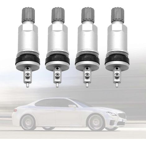 Kit de réparation de valves métalliques TPMS (système de surveillance de la pression des pneus) - Lot de 4 (1/4)