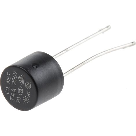 Fusible non réarmable filaire RS PRO, Sortie Radiale, 4A 250V (1/2)