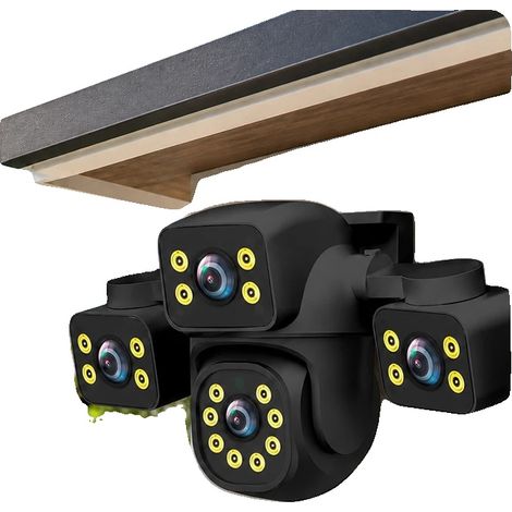 Caméra de surveillance, vision nocturne en couleur, technologie à trois objectifs, Caméra WIFI Tuya (1/2)