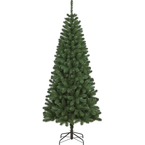 Dmora - Albero di Natale Edimburgo, Albero artificiale extra folto, Albero effetto reale in PVC, 500 rami, Altezza cm 180, con imballo rinforzato