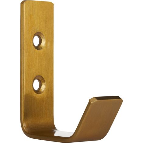 SO-TECH - Patère murale Loxten - L45×P20 mm - Inox - Pour vestiaire, entrée, chambre - Pour manteaux, écharpes, sacs, porte-serviettes - H 6,0 cm