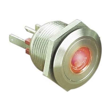Pulsante antivandalo 24 V/DC 0.05 A 1x Off / (On) Bulgin MPI001/28/RD IP66 Momentaneo 1 pz. (1/3)