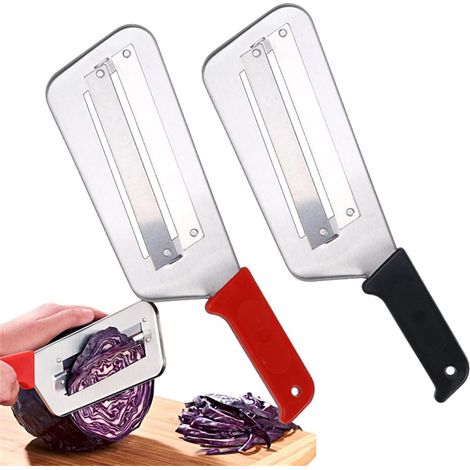 Applicable Lot de 2 Coupe Legumes Manuel,Trancheuse à LéGumes,mandoline manuelle Coupe Oignon pour Oignons Tomates Carotte Concombre (1/5)