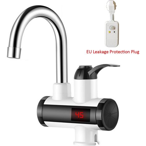 Robinet d'eau chaude instantanée 3000W, robinet de chauffe-eau électrique, étanche IPX4, rotatif à 360 ° (1/5)