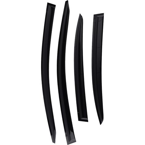 Black Window Rain Guards for HONDA CIVIC MK9 2012-2016 Wind Deflectors 4PCS Set (1/5)