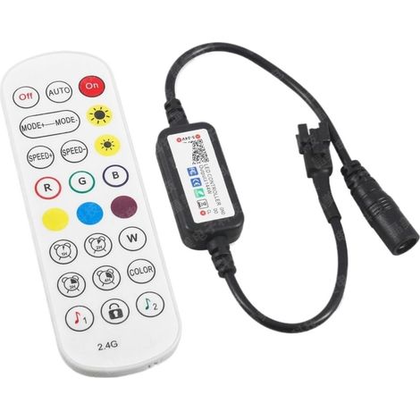 Contrôleur  à 24 touches DC5-24V, variateur rgb, bande lumineuse LED colorée, contrôle LED (1/4)