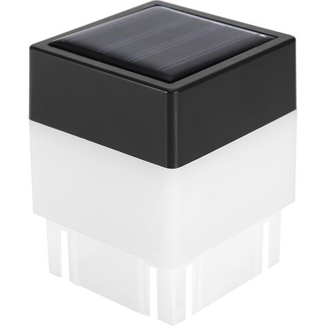 Lumière blanche chaude carrée LED à énergie solaire pour la décoration extérieure de clôture de jardin