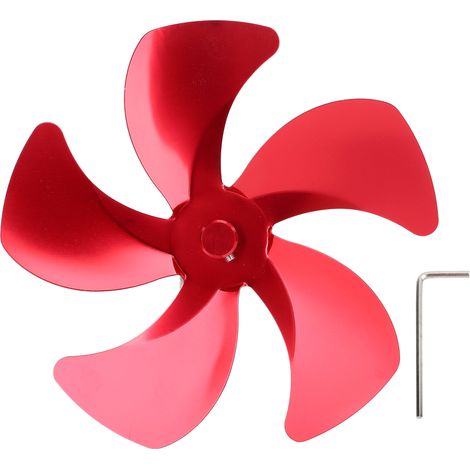 5-flügeliger Aluminium-Kaminventilator zur Verbesserung der Warmluftzirkulation