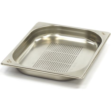 Bac gastronorme - 1/2 GN - 4cm de profondeur - Perforé - Maxima