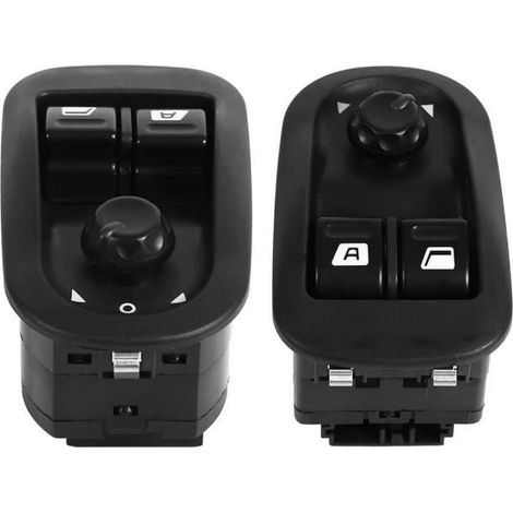 Bouton poussoir lève-vitre électrique commutateur de commande de rétroviseur latéral professionnel pour Citroen Peugeot 206