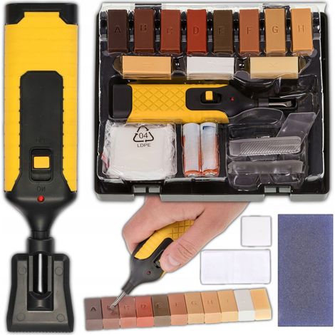 KIT per riparare crepe in piastrelle, smalti e ceramiche, e per riparare pannelli + 11 cere