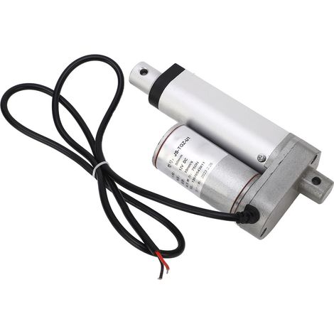 Vérin électrique linéaire 50mm course, alliage d'aluminium, 750N, 12V DC, blanc, pour lit et canapé, moteur de mouvement linéaire seul (1/5)