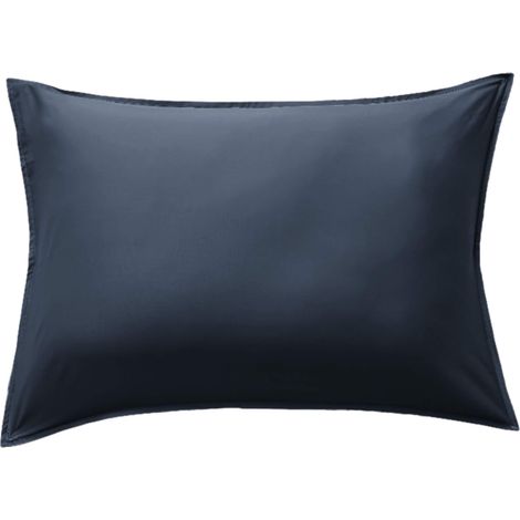 Taie d'oreiller en bambou 50x70 cm bleu