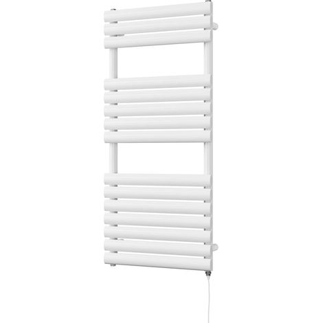 Omeara - White Electric Towel Rail H1120mm x W500mm 600w Standard (1/3)