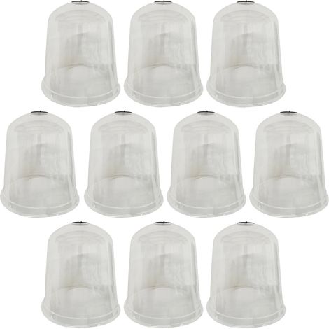 Plastic Plant Protection Bell Cloche Covers with Ground Pegs (Pack of 10) (1/5)