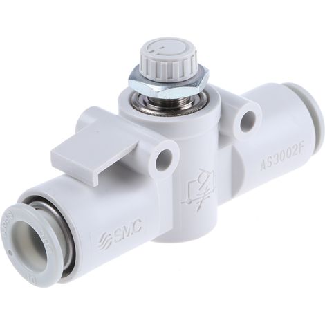 Régulateur de débit SMC AS, 10mm ( Prix pour 1 )