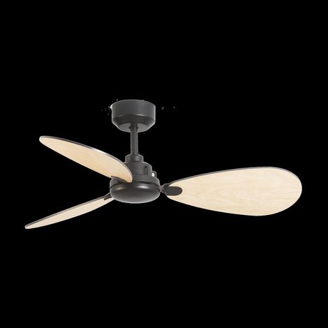 Blume Ventilatore a Soffitto Ultra Silenzioso con 6 velocità, regolatore di intensità e Timer di spegnimento. Nero.