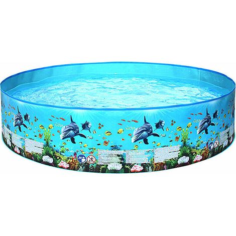 Piscine en plastique dur Portable sans gonflage piscine pliable piscine familiale piscine ronde pour bébé enfants adultes (1/5)