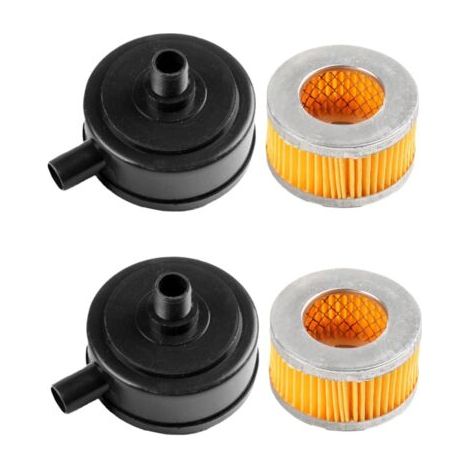 Lot de 2 compresseurs d'air silencieux Filtre compresseur d'air Filtre d'admission Silencieux Réducteur de bruit Filtre à air 20 mm Accessoires de pompe (1/5)