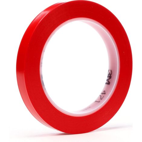 Nastro vinilico 3m 471 colore rosso 19 mm x 33 m x 0,13 mm