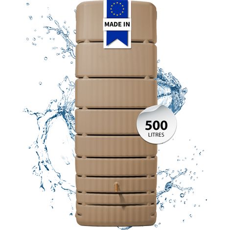 4rain SLIM réservoir mural 500 litres taupe (1/5)