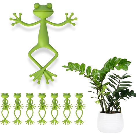 Pince pour Plante de Grenouille, Clips pour Plantes Grenouille pour Décoration de Pots, Tuteur pour Plantes Grimpantes, pour la Maison, Le Jardin et l'Attache Plante Grimpante (8 pièces) (1/5)
