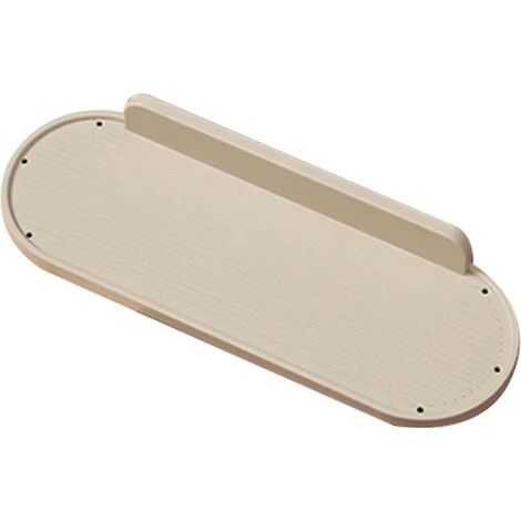 Étagère de salle de bain Étagère de toilette Poinçon gratuit Shampooing Étagère de douche Support de bouteille d'assaisonnement Accessoires de cuisine et de salle de bain Abricot