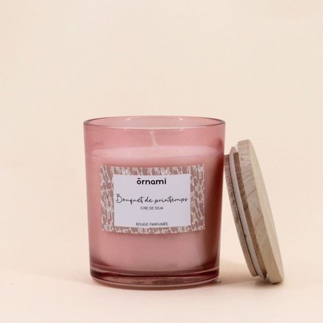 Bougie parfumée cire de soja "bouquet de printemps" 280g