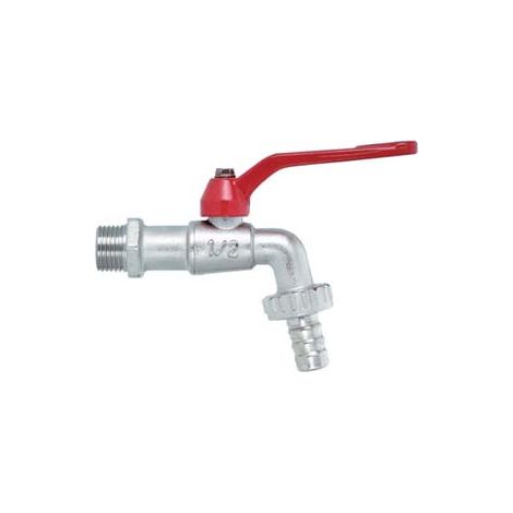 RUBINETTO A SFERA CON MANIGLIA A LEVA- - M 3/8 con portagomma F 3/4 - 5 pezzi AGLAIA