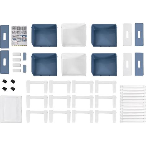 Mobile contenitore, organizer a 6 cassetti, design resistente ed efficiente, MULTI (1/2)