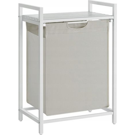 Panier à linge moderne à un compartiment avec étagère
