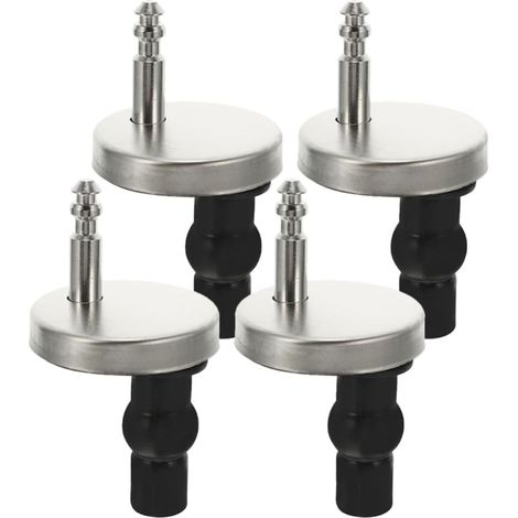 Charnières de Siège de Toilette et Raccords à Dégagement Rapide en Acier Inoxydable et Nylon Lot de 2 Écrous de Fixation Supérieurs Stables et Sécurisés (1/5)