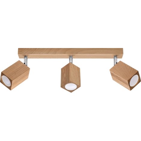 KEKE 3 oak ceiling lamp (1/5)
