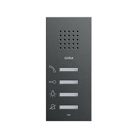 GIRA 125028 WOHNUNGSSTATION AP SYSTEM 55 ANTRACIT