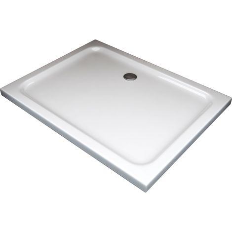 NALA-Piatto Doccia Rettangolare Ribassato In Abs H 5cm Con Piletta Inclusa 70x90