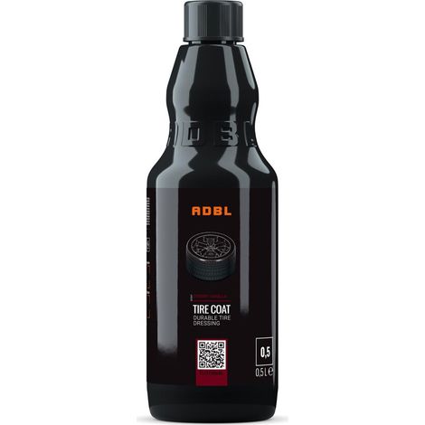 ADBL Tire Coat 0,5 l, Pflegemittel für Reifen, Gummi, verdunkelt, wiederherstellt Schwarz