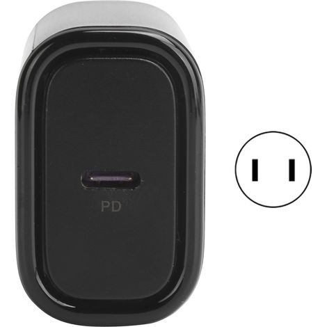 Chargeur PD 18W rapide haute puissance KUULAA, prise secteur AC100-240V, 1 port USB-C pour smartphone (1/5)