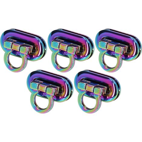 5 Cadenas Colorés Ovales en Alliage Zinc pour Valises avec Système Flip Lock (1/5)