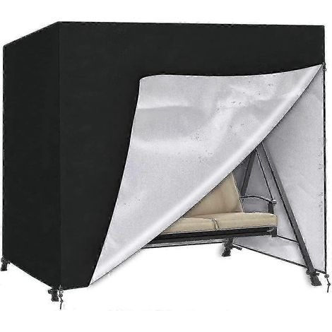 Housse imperméable pour balancelle de jardin trois places, en tissu Oxford, résistante aux UV, pour balancelle d'extérieur (220125170cm) (1/5)